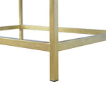 Solid Wood Rectangle Gold Coffee Table