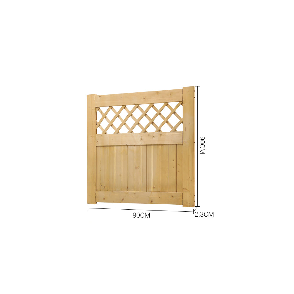 90cm W X 90/120/150/180cm H Diyspace Rhombus Garden Wood Fence Gate | 90cm