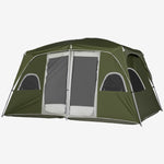 Camping Tent, Family Tent 4-8 Person 2 Room Easy Set Up | Green