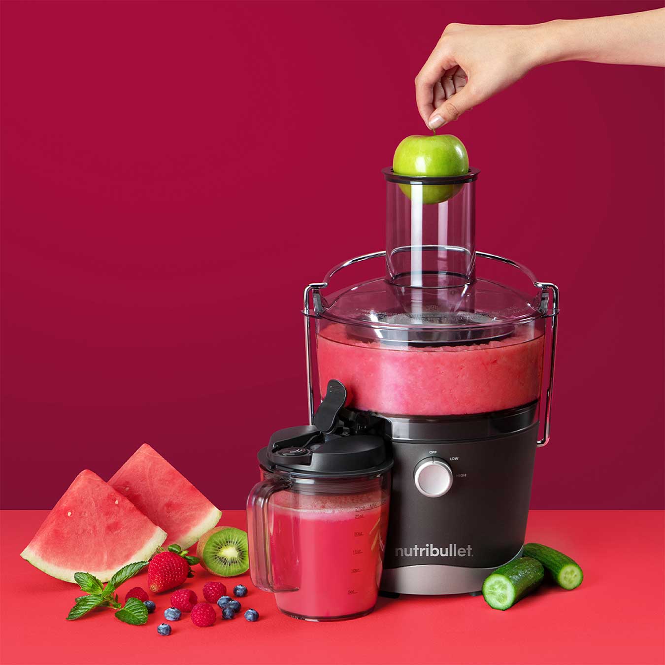 Juicer 800w - 8 Piece Set | Charcoal Grey