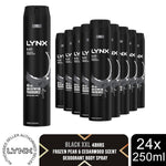 Xxl Aerosol Deodorant Body Spray Black 48h Protection 250ml, 24 Pack | Set of 24