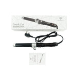 Twist  Curl Automatic Rotating Hair Curler - Black 28mm | Black & Silver