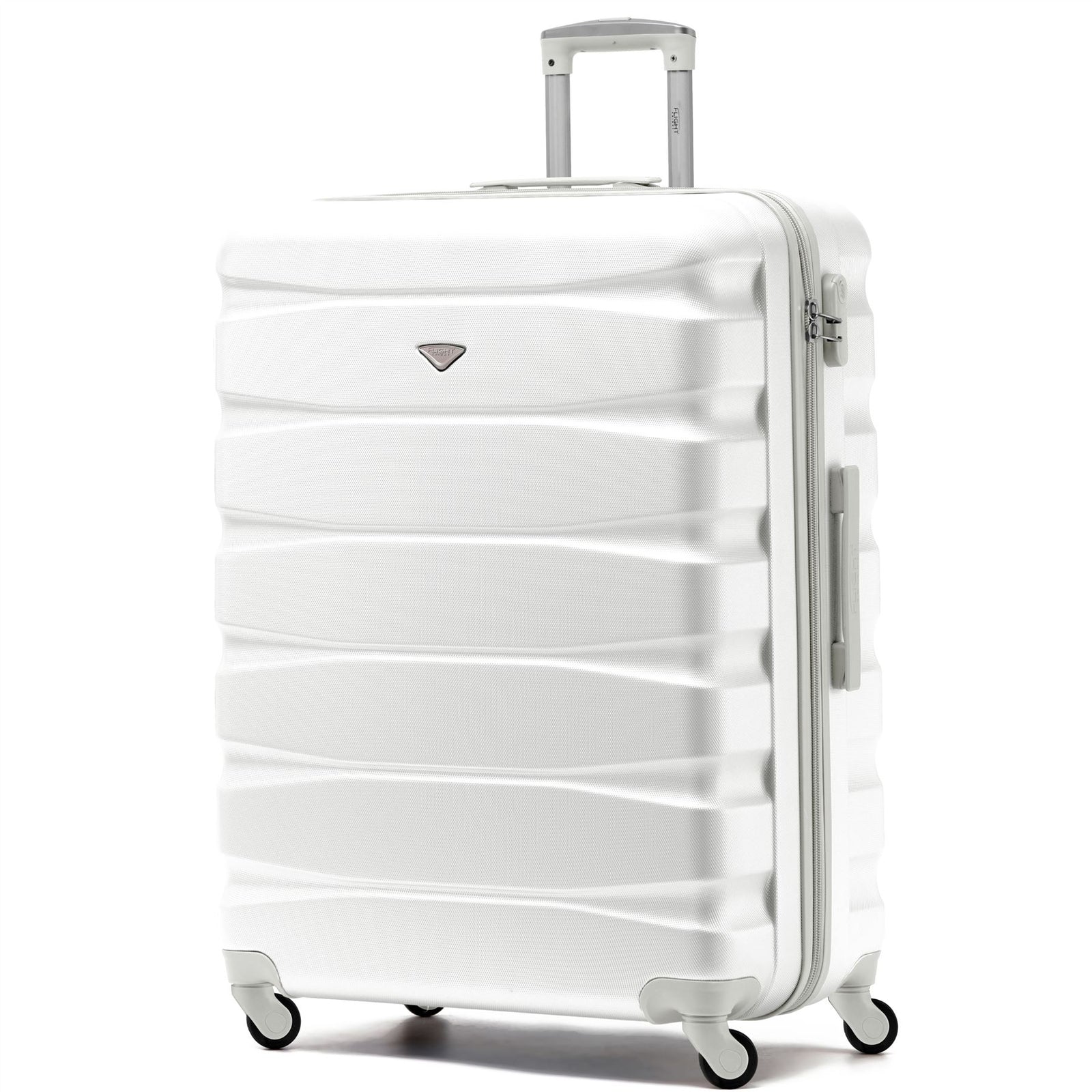 29" Large Suitcase Check-in Hold Luggage Hard Shell 4 Wheels Tsa Lock | Large | White