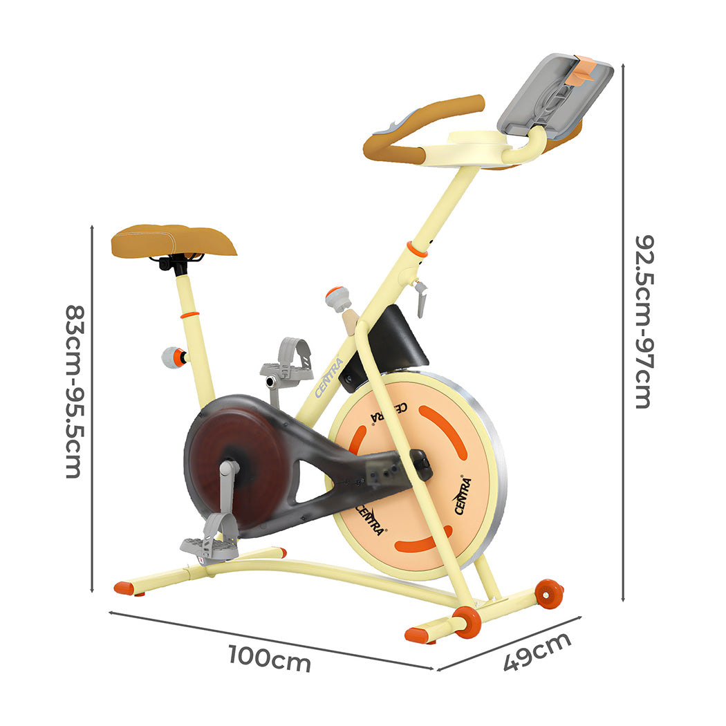 Centra Magnetic Exercise Bike 120kg Indoor Spin Bike With Lcd Display And App