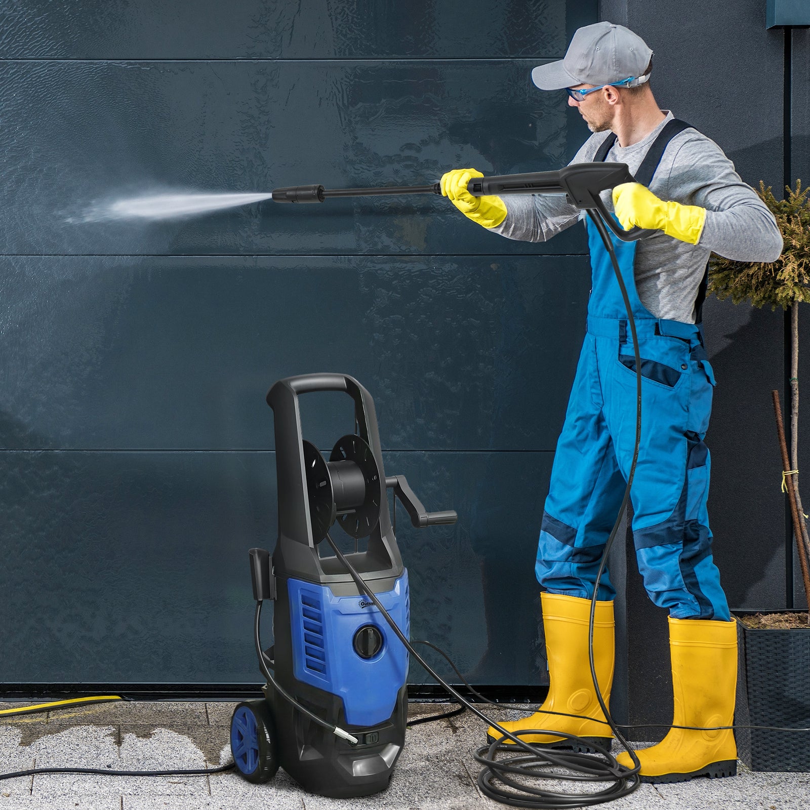 2200w Power Washer 170 Bar Pressure With Adjustable Nozzle | Blue