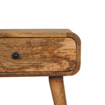 Solid Wood Avora Oak-ish Nightstand With 1 Drawer