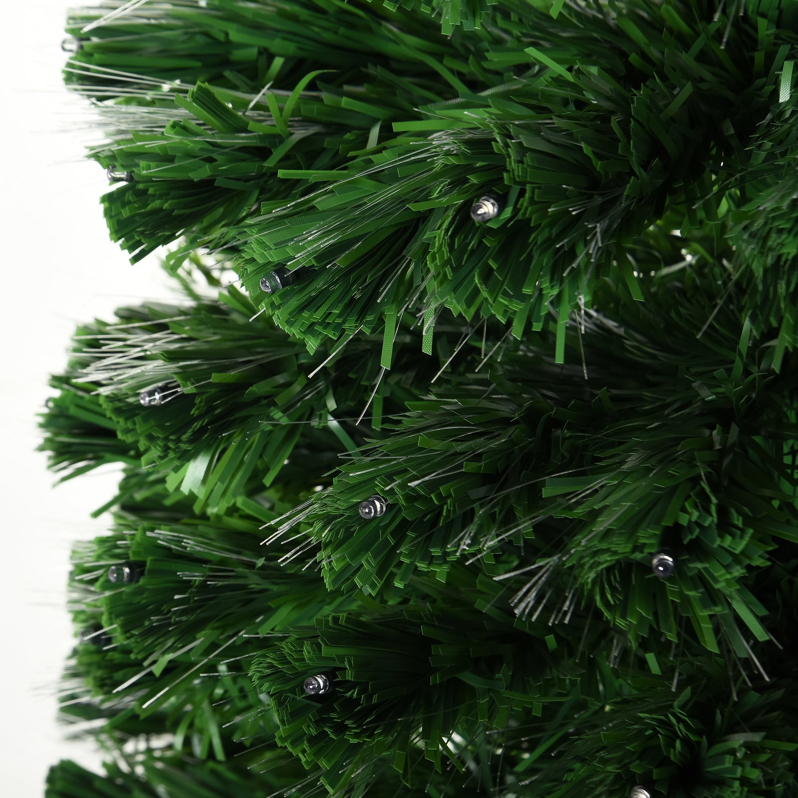 5ft Prelit Artificial Christmas Tree Fiber Optic Xmas Decoration, Green | 5ft | Green