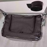 Aluminium Directors Chair Folding Camping Chair W/side Table | Gray