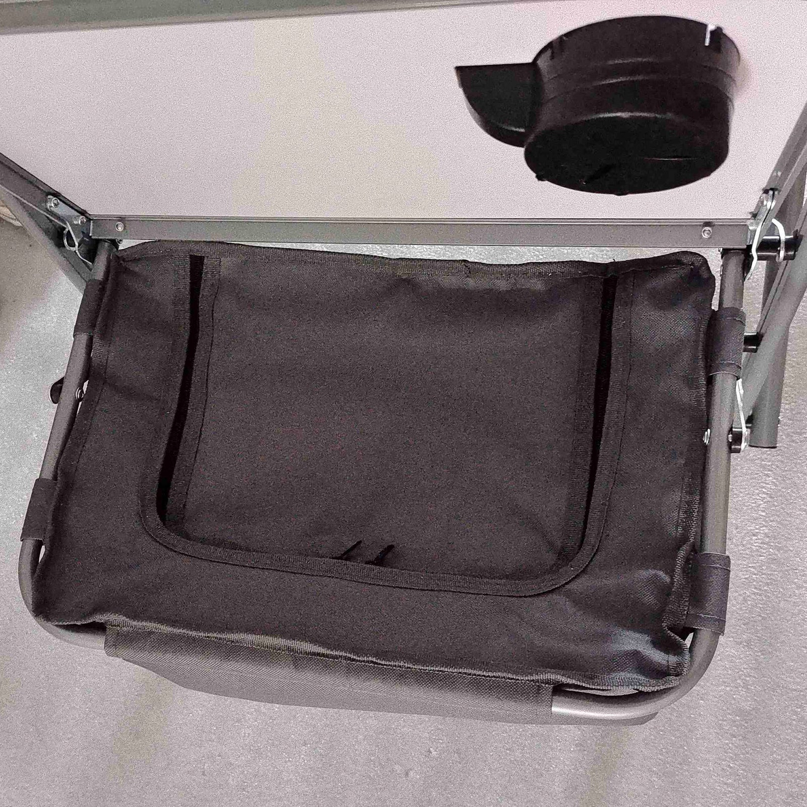 Aluminium Directors Chair Folding Camping Chair W/side Table | Gray