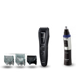Er-gb62 & Er-gn30 Body, Facial Hair Trimmer Set | Black