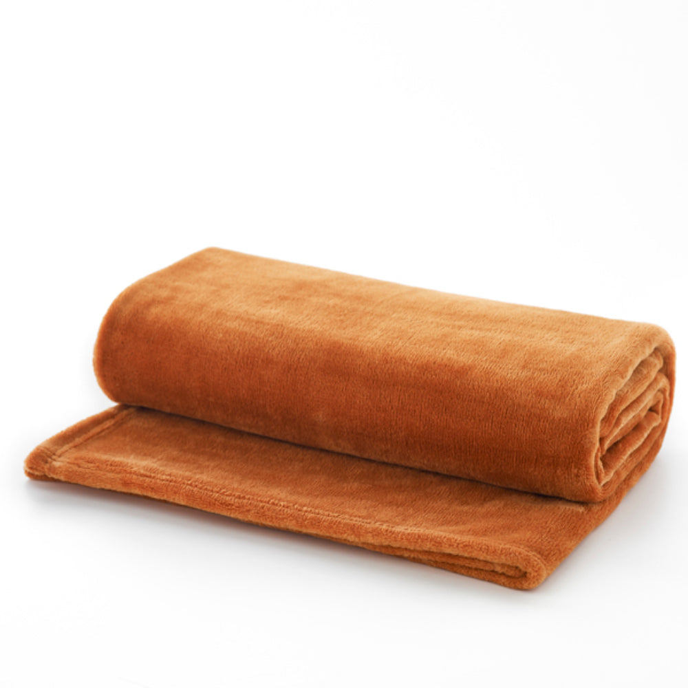 Cozy Touch Supersoft Plush Throw | 127cm x 152cm | Copper