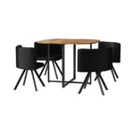 Breeins Dining Table Set with 4 Chairs