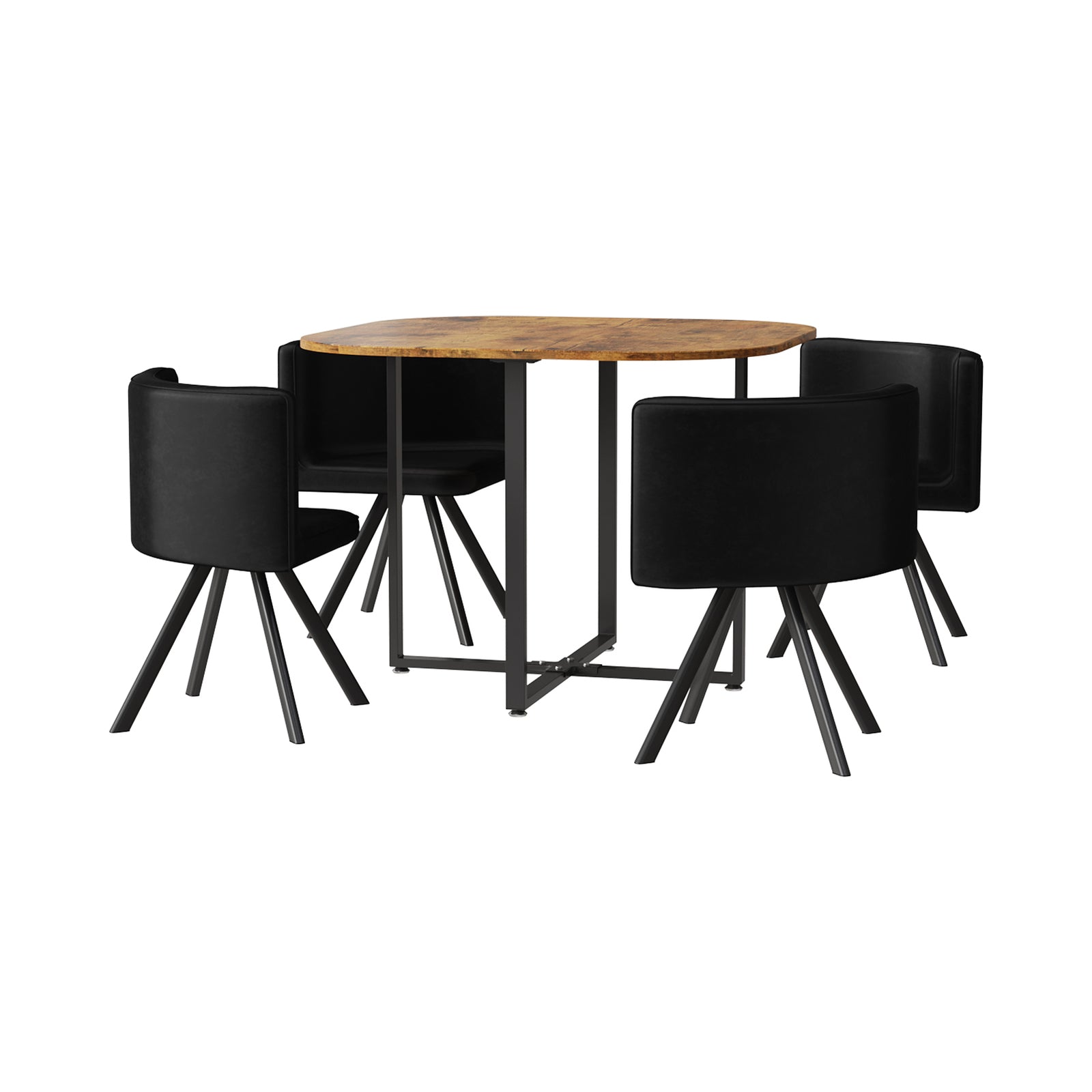Breeins Dining Table Set with 4 Chairs