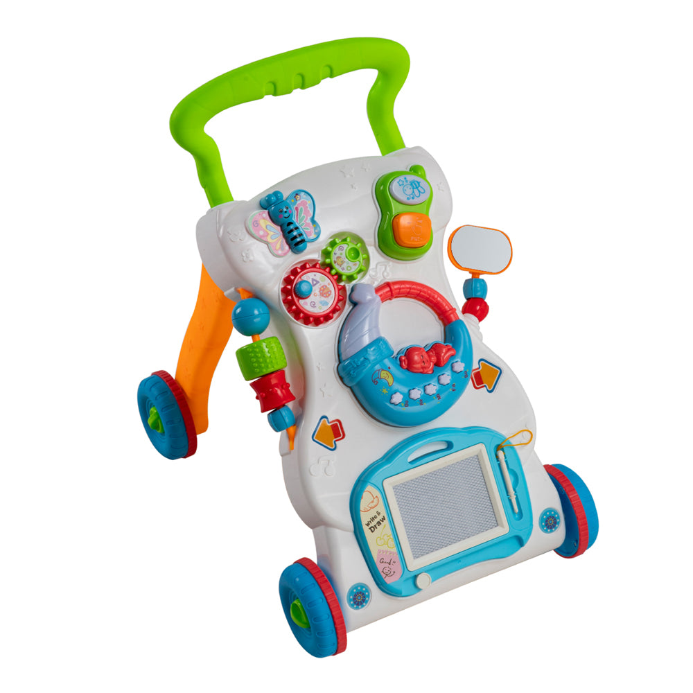 2 In 1 Sit To Stand Baby Walker With Music And Light