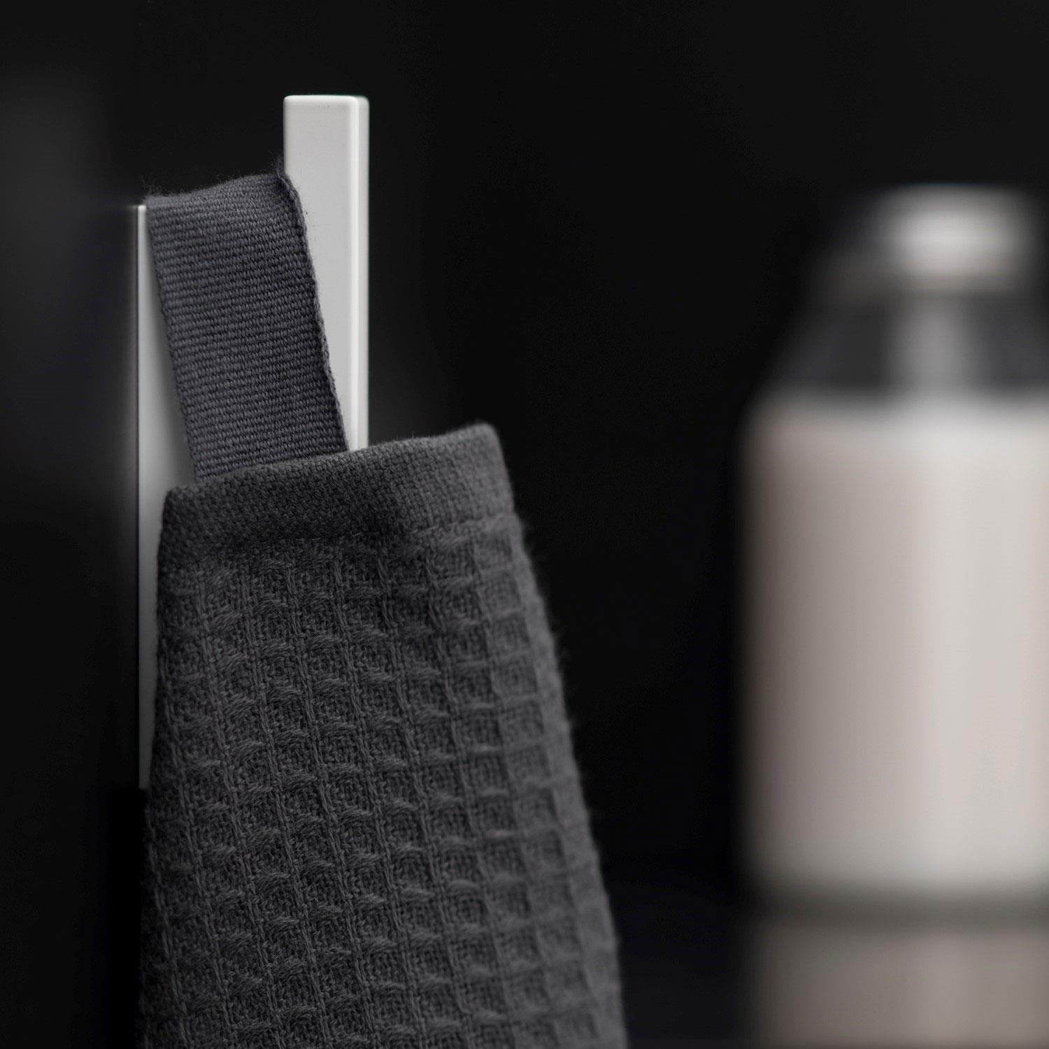 Towel Hook, Robe Hook, Coat Hook, The Grid Collection | Matte White