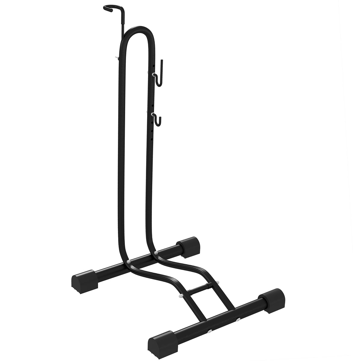 SPORTNOW Vertical & Horizontal Bike Rack, Black