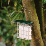 All-weather Stainless Steel Suet Cake Feeder 600g Capacity | Green