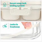 Livivo 2 Pack Snack Organiser Boxes With 5 Removable Trays