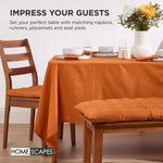 Outdoor Bench Cushion For 2 & 3 Seater Garden Seat Pad For Furniture, Kitchen, Dining & Indoor Use | 2 | Burnt Orange