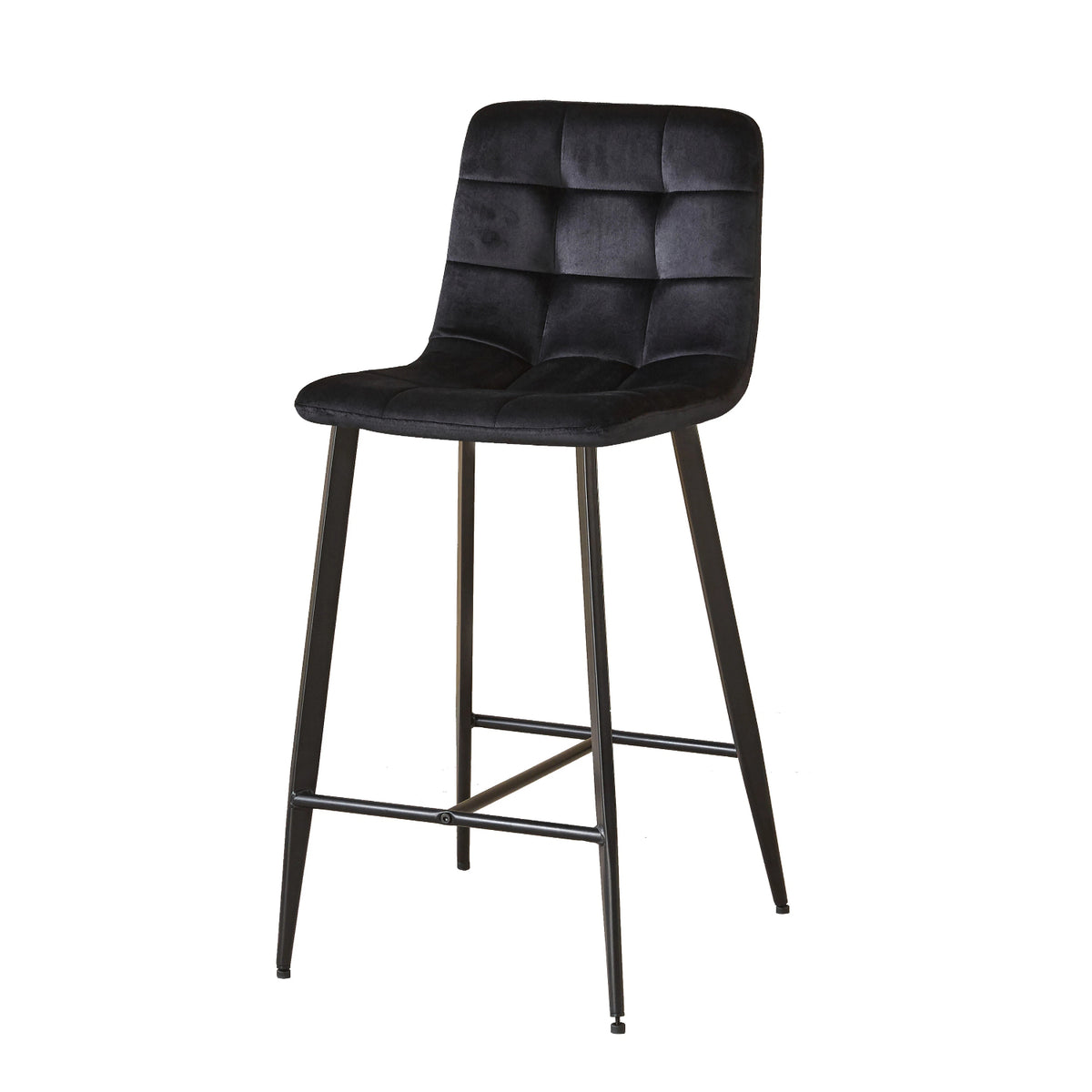 Indoor & Outdoor Living Erica Plush Velvet Comfort Bar Stools