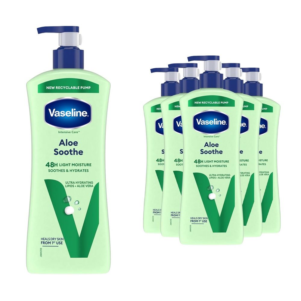 Intensive Care Aloe Soothe Body Lotion Soothing Hydration 600ml | Set of 6