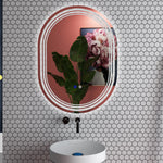 70x50/80x60cm Bathroom Mirror With Led Lights Anti-fog | Large | Silver