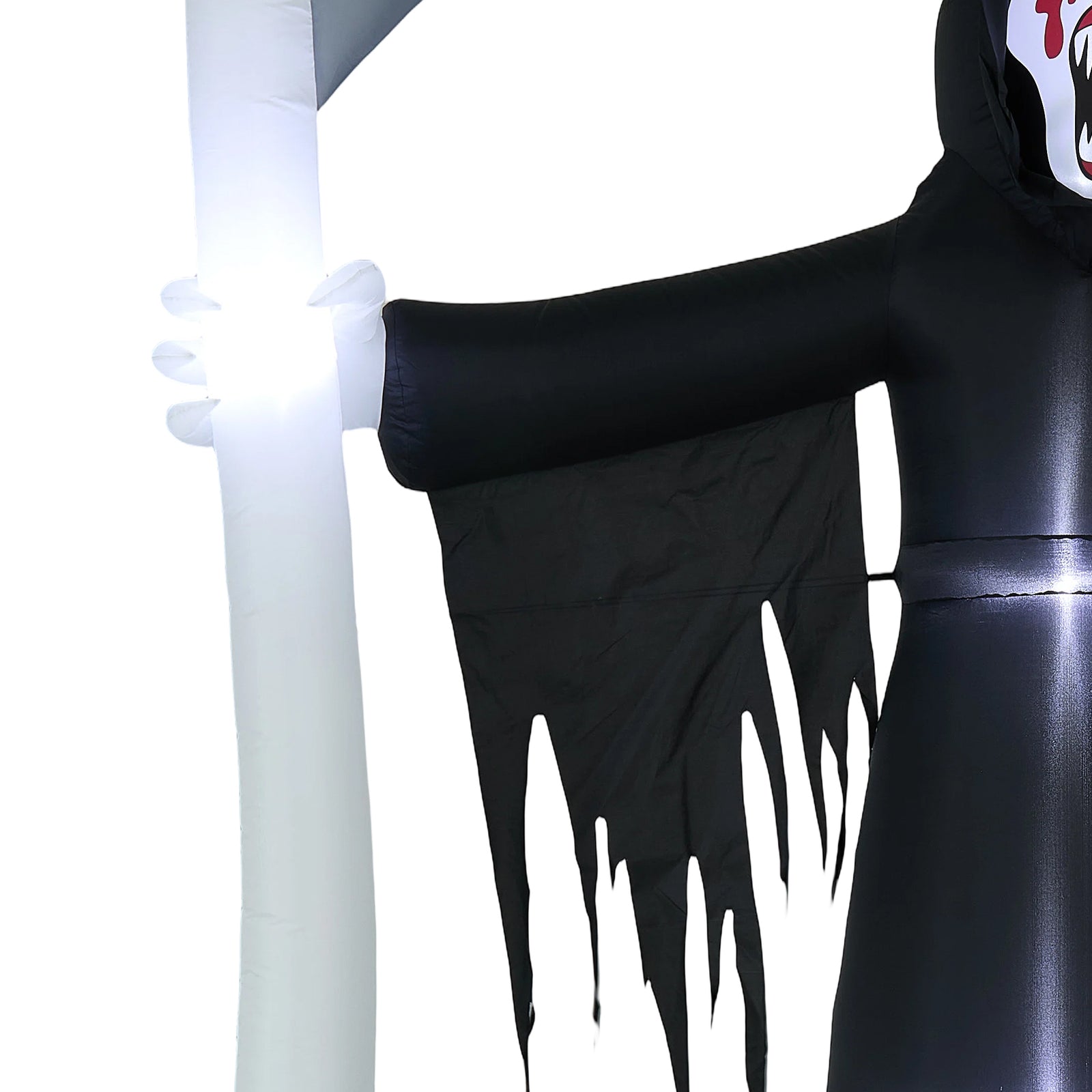 Breeins 8 Ft Halloween Inflatable Grim Reaper With Led Lights