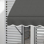 Free Standing Retractable Awning, Dark Grey | Large | Dark Gray