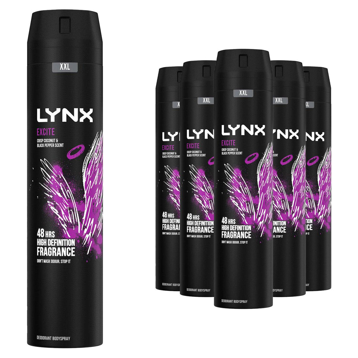 Xxl Excite 48-hour High Definition Fragrance Body Spray Deodorant, 250ml | Set of 12