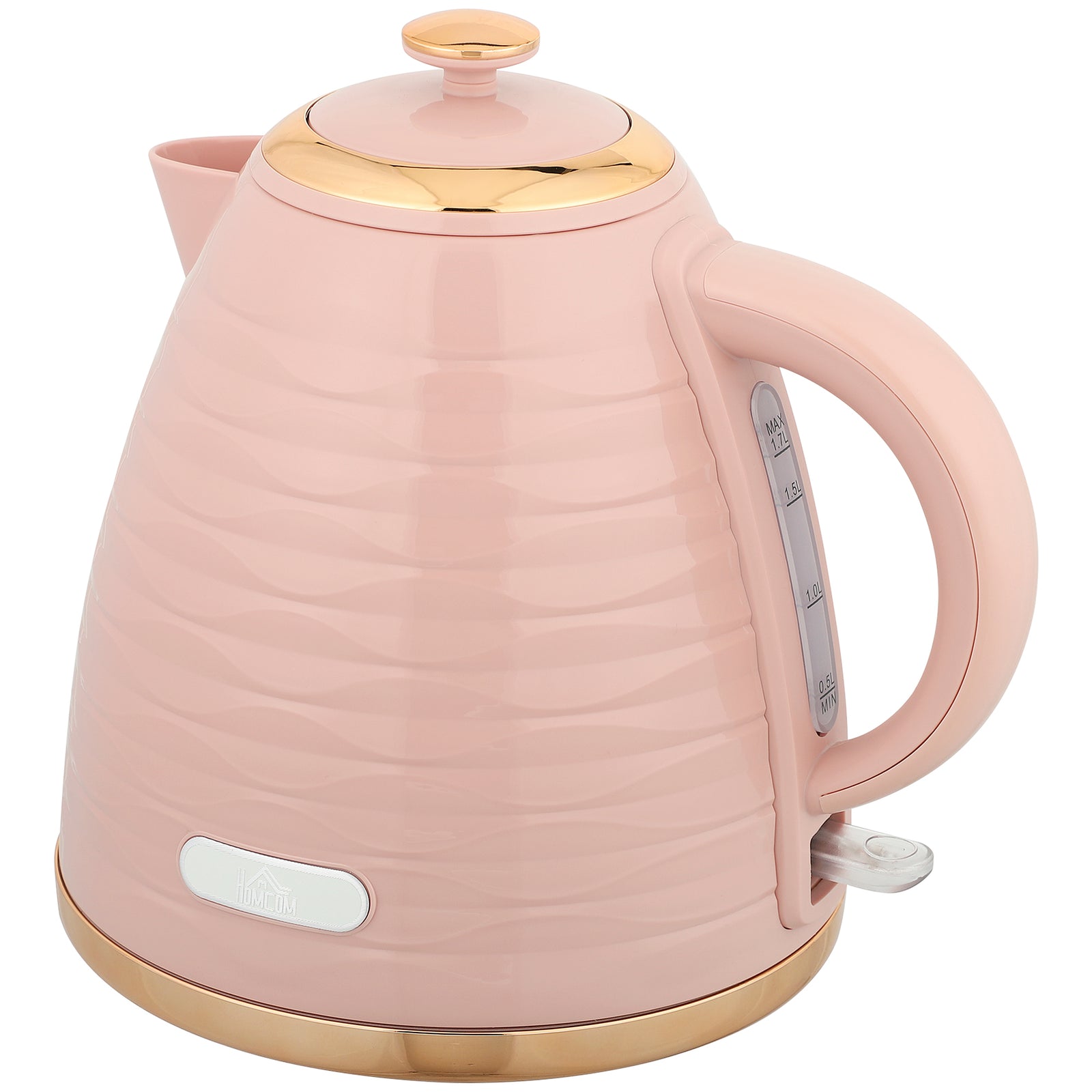 Electric Kettle, Swivel Pink Ripple | Pink