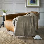 Snuggle Touch Microfibre Supersoft Fleece Throw | 140cm x 180cm | Tan