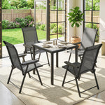 5 Pieces Outdoor Dining Set, Garden Dining Set For 4 | Grey