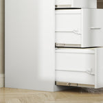 4 Drawer Filing Cabinet Steel File Cabinet For A4 | Extra Large | White