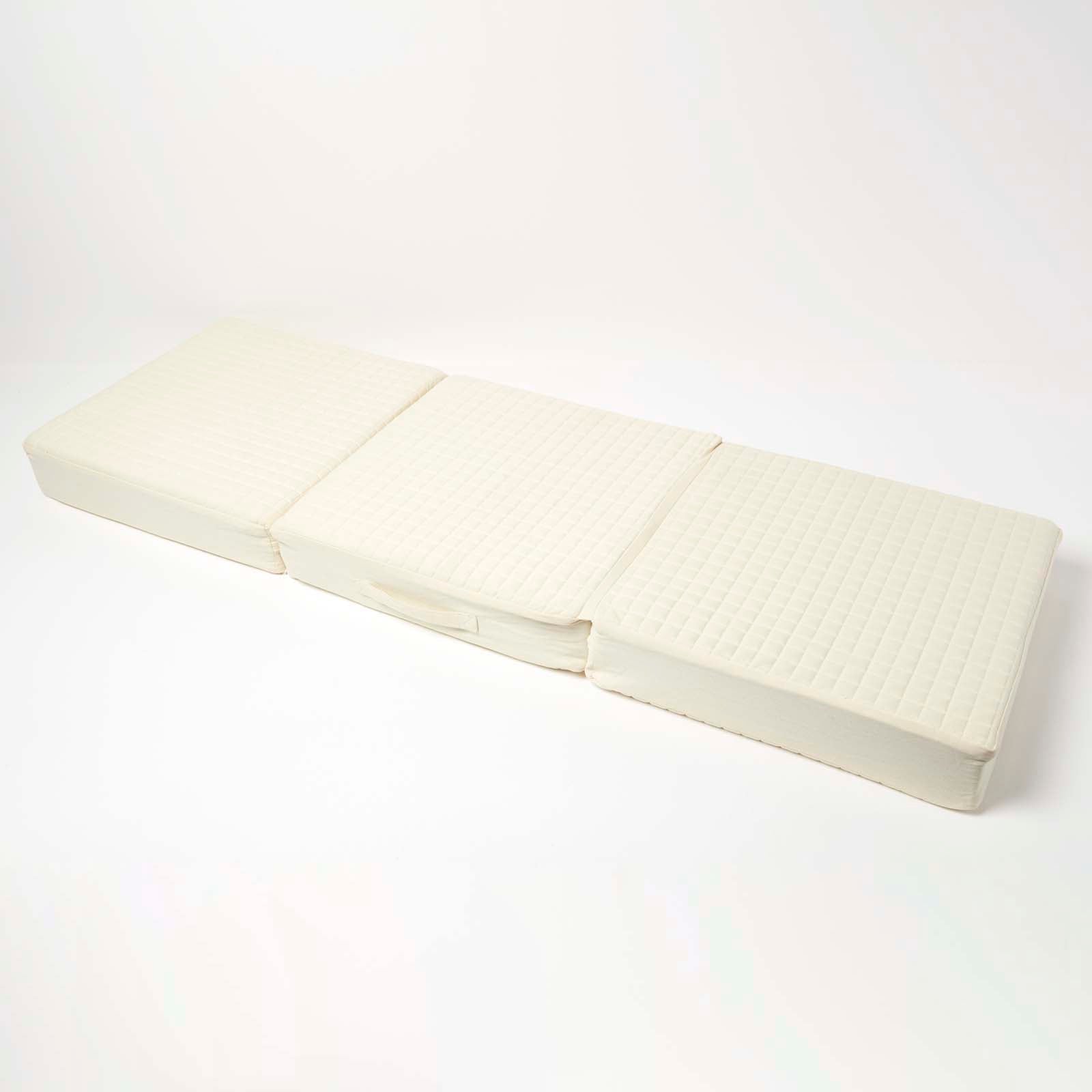 Cotton Orthopaedic Foam 3 Seater Booster Cushion | 50cm x 150cm | Cream
