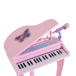 37 Key Musical Mini Piano Electrionic Keyboard Microphone Stool | Pink