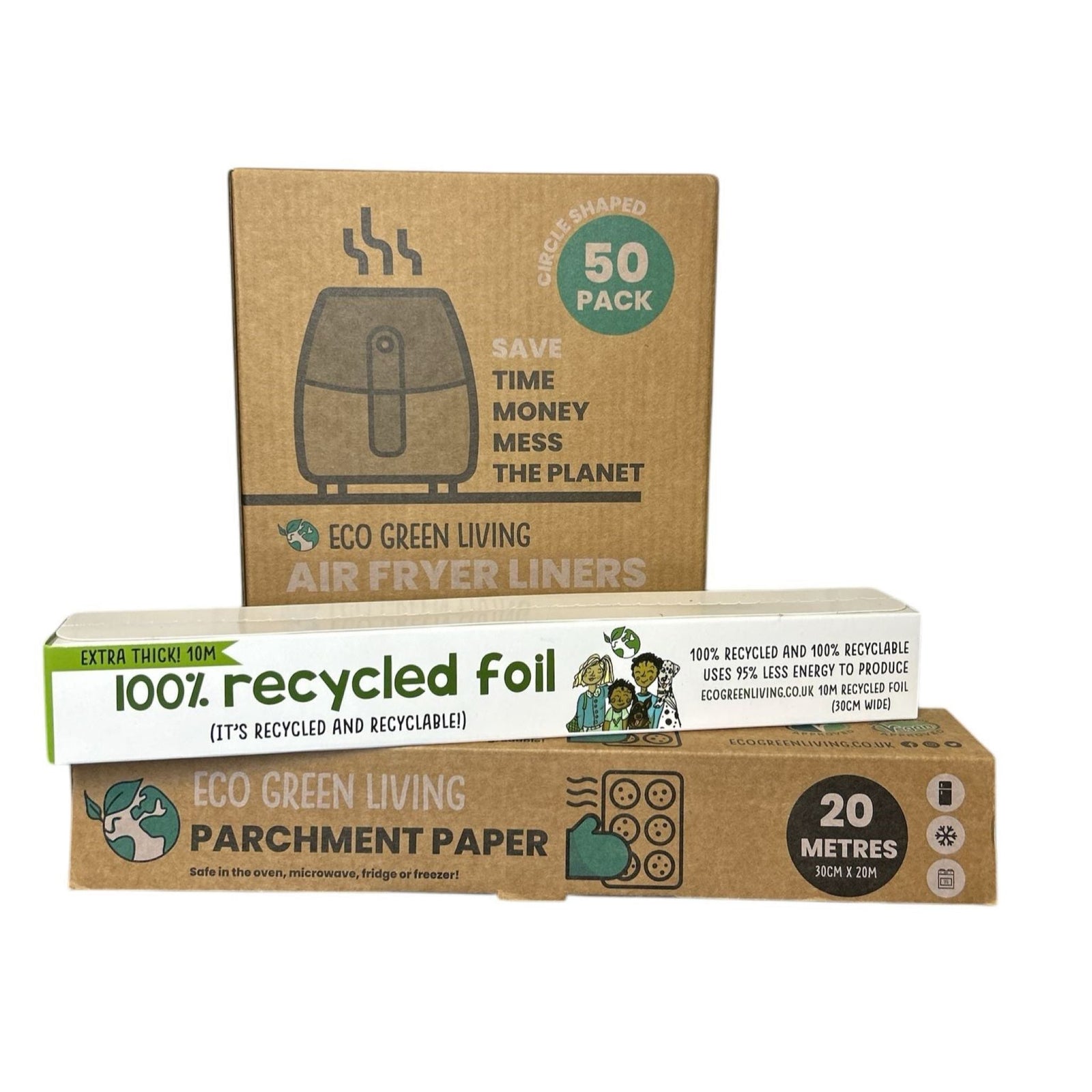 Foil 10m X 30cm Parchment Paper 20m X 30cm Air Fryer Liners 50 Papers