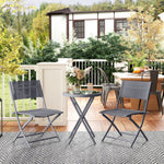 3-piece Outdoor Bistro Set, Grey