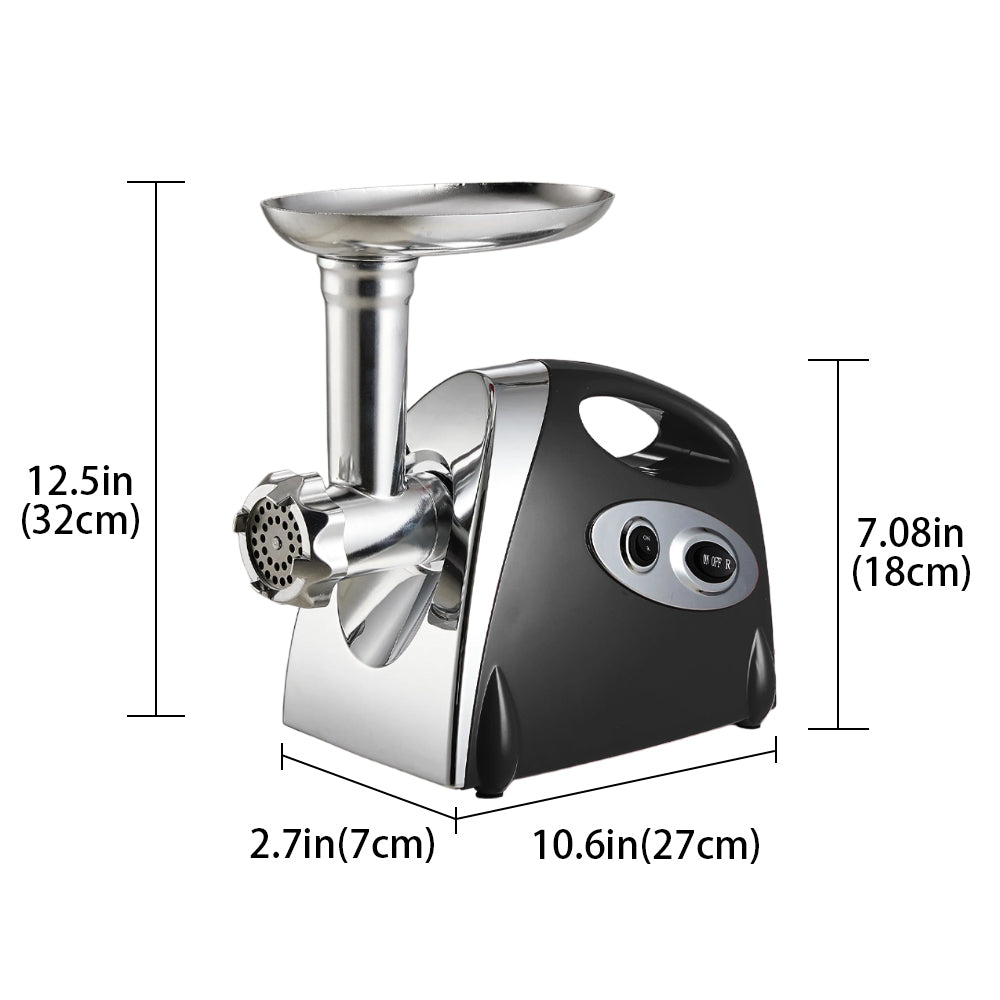 2800w Electric Meat Grinder Meat Mincer Machine & Sausage Stuffer Stainless Steel Meat Mincers | Black