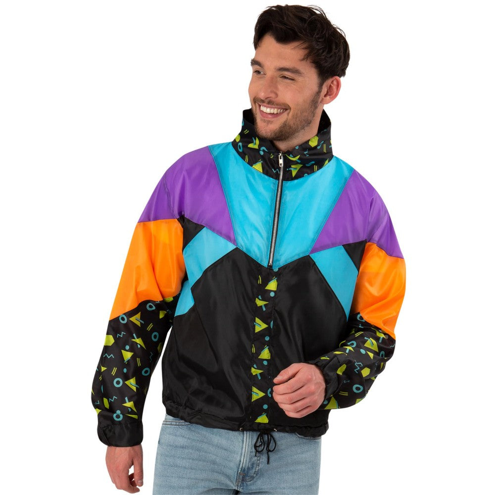 80s Windbreaker Jacket, Unisex | Medium