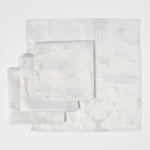 Stag Design Christmas Napkins, Set Of 4 | 43cm x 43cm | Silver