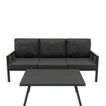 Aluminium 4 Piece Sofa Set | Anthracite