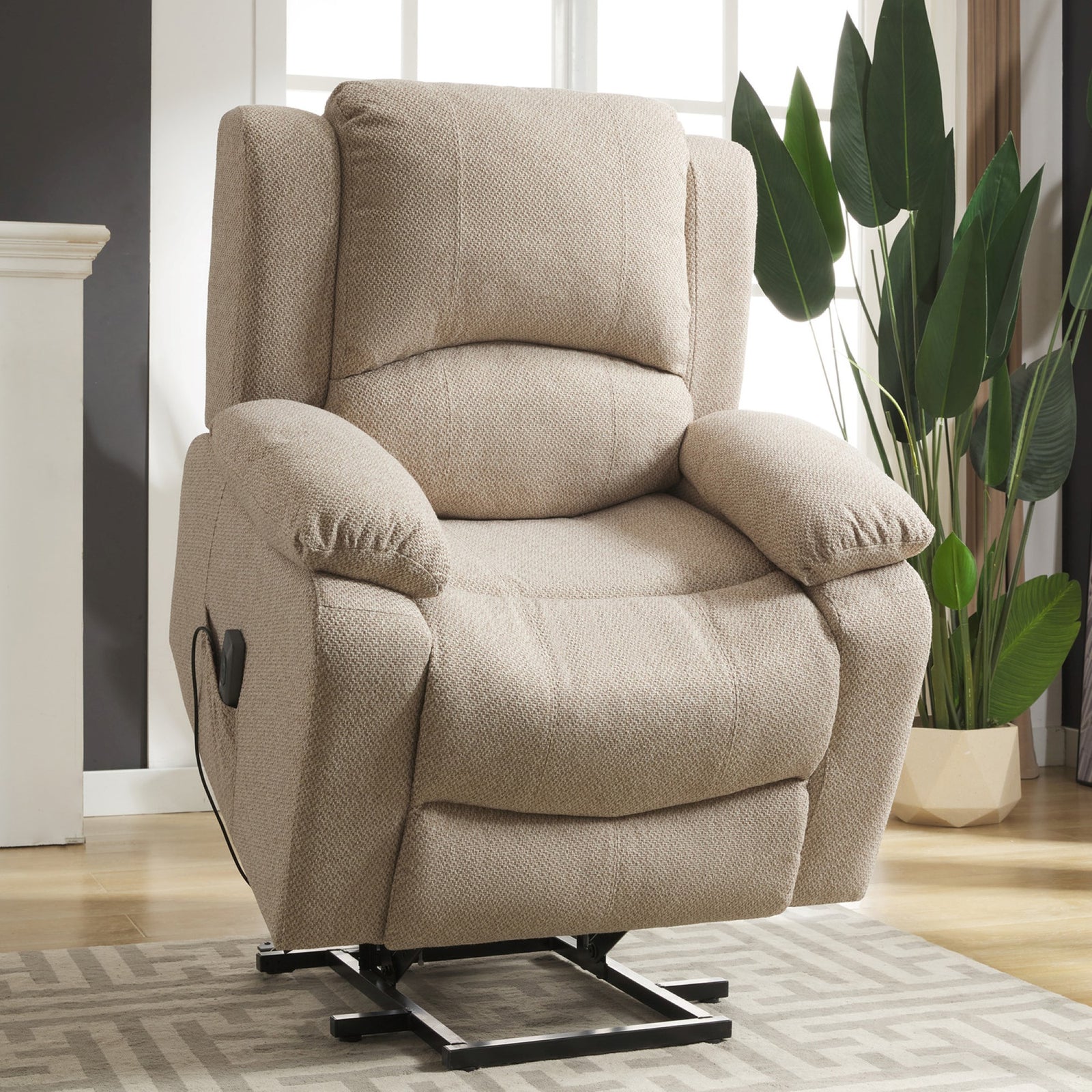 Marldon Electric Riser Recliner With Massage And Heat | Beige