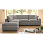 Cotleigh Reversible 5-piece Modular Corner Sofa | Grey