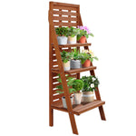 Three-tier Plant Rack Outdoor Organiser Unit Ladder Storage