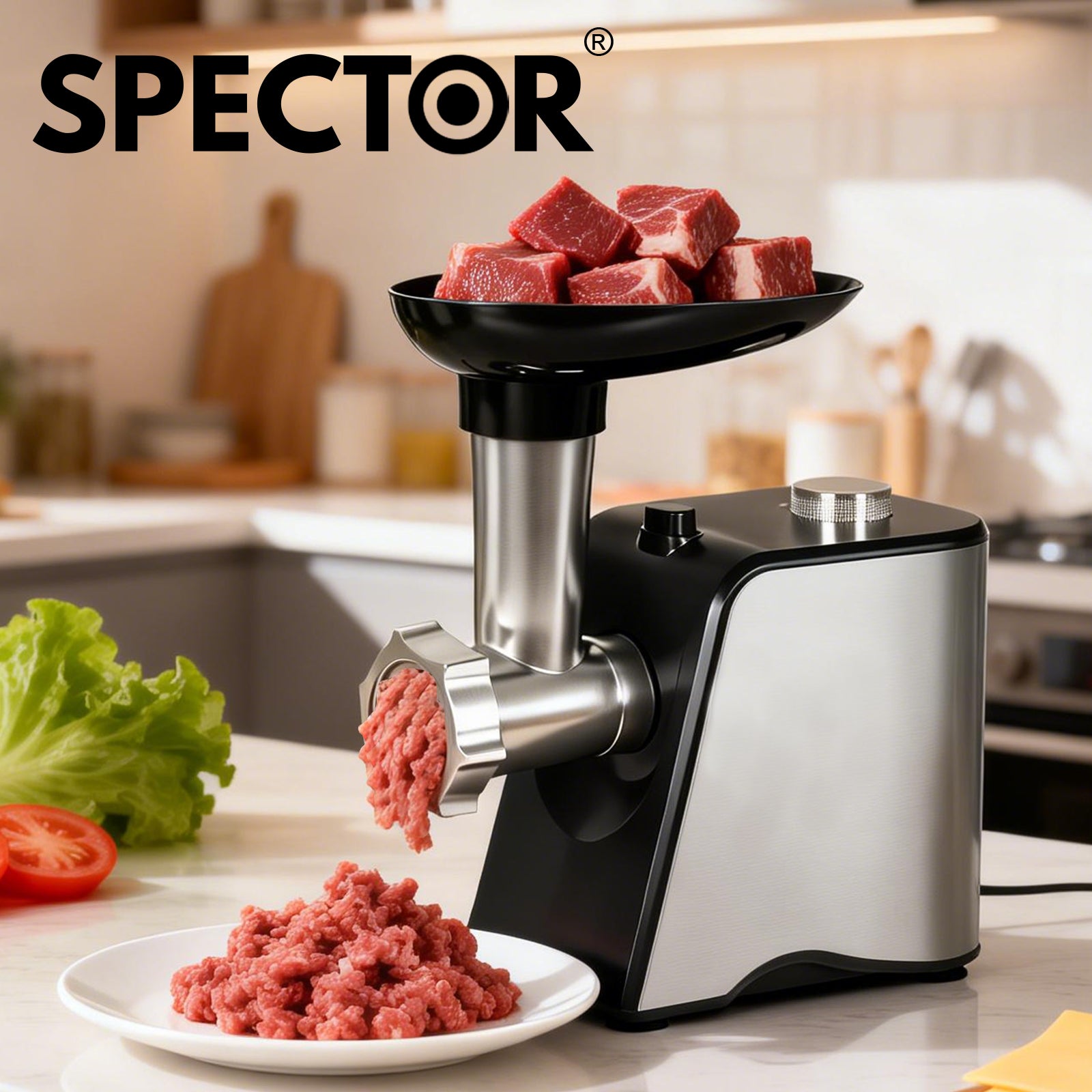 Spector 4-in-1 Electric Meat Grinder Mincer 2800w  Sausage Filler Kibbe Maker