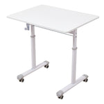 Manual Standing Height-adjustable Desk Computer Desk With Wheels | Small