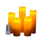 5pcs Remote-controlled Led Flameless Candle Set