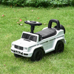 Benz G350 Kids Ride On Sliding Car W/ Under Seat Storage No Power | White
