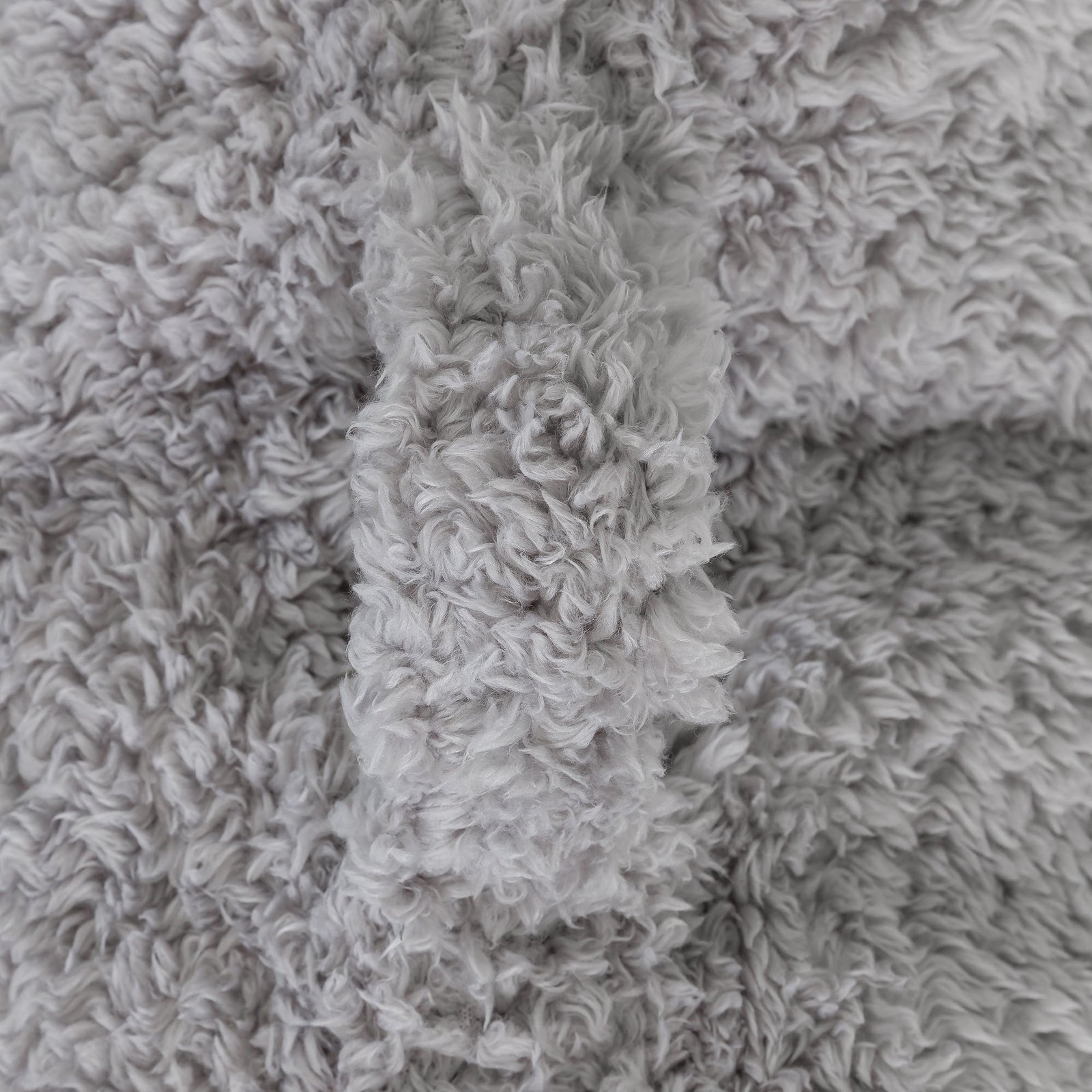 Teddy Borg Cuddle Cushion Pillow | Light Grey