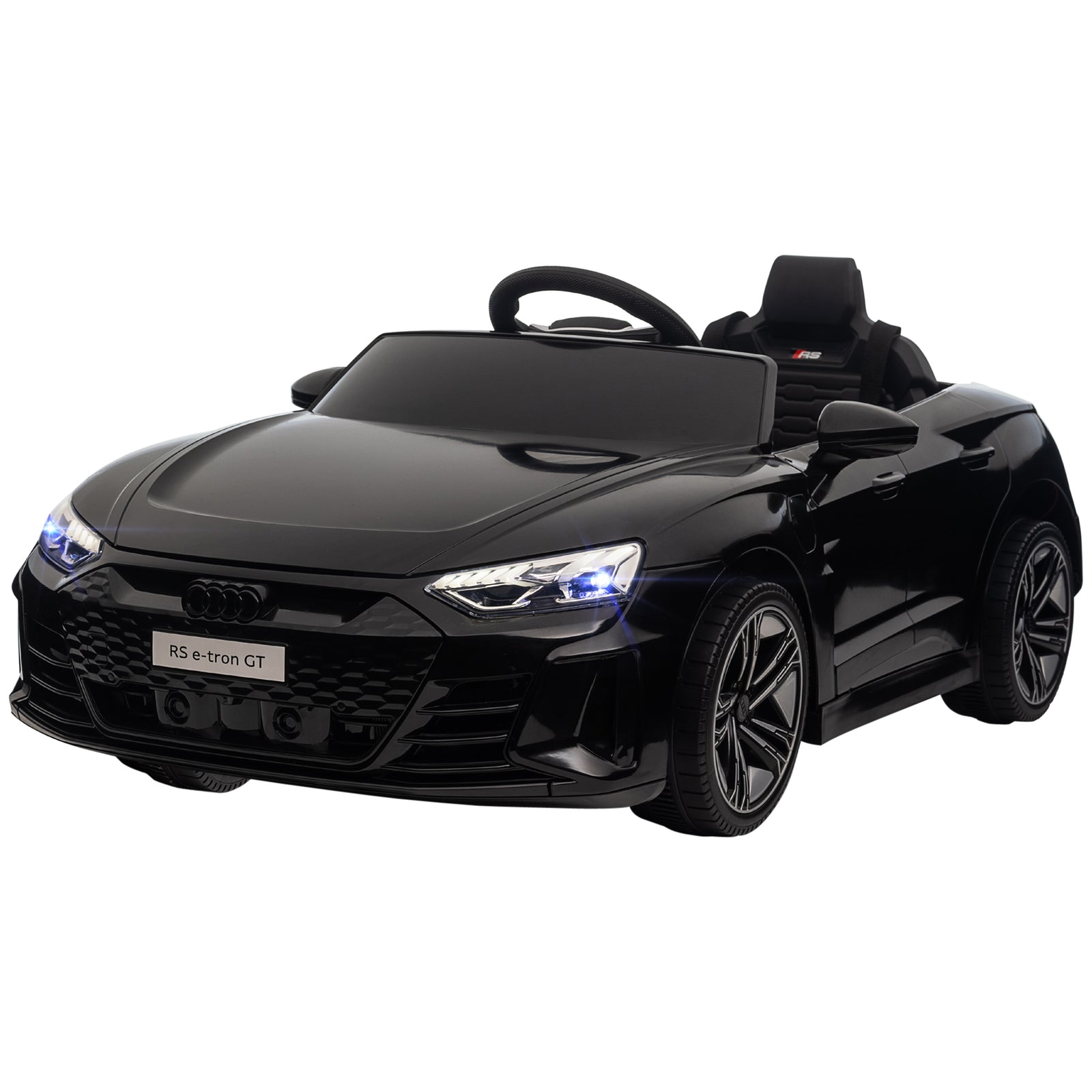 Audi Rs E-tron Gt Licensed 12v Kids Electric Ride On W/ Remote | Black